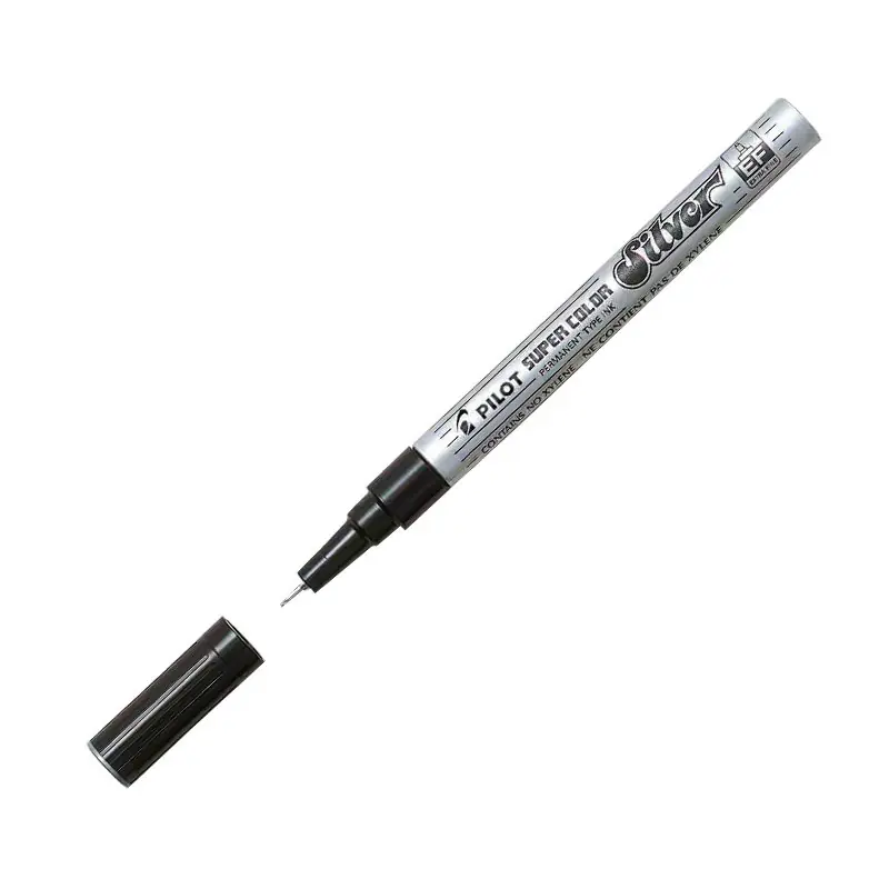 Gran Oferta MARCADOR PERMANENTE PILOT SUPER COLOR 0,5mm - Plata