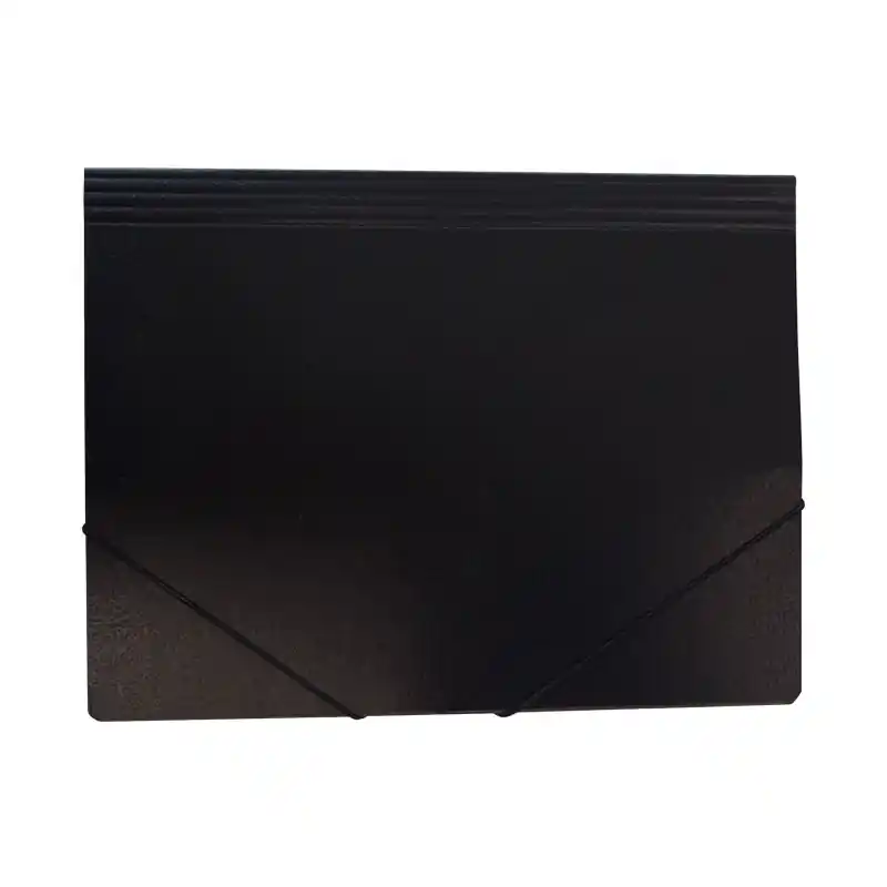 CARPETA DE CARTÓN GOFRADO Fº - Negro Premium