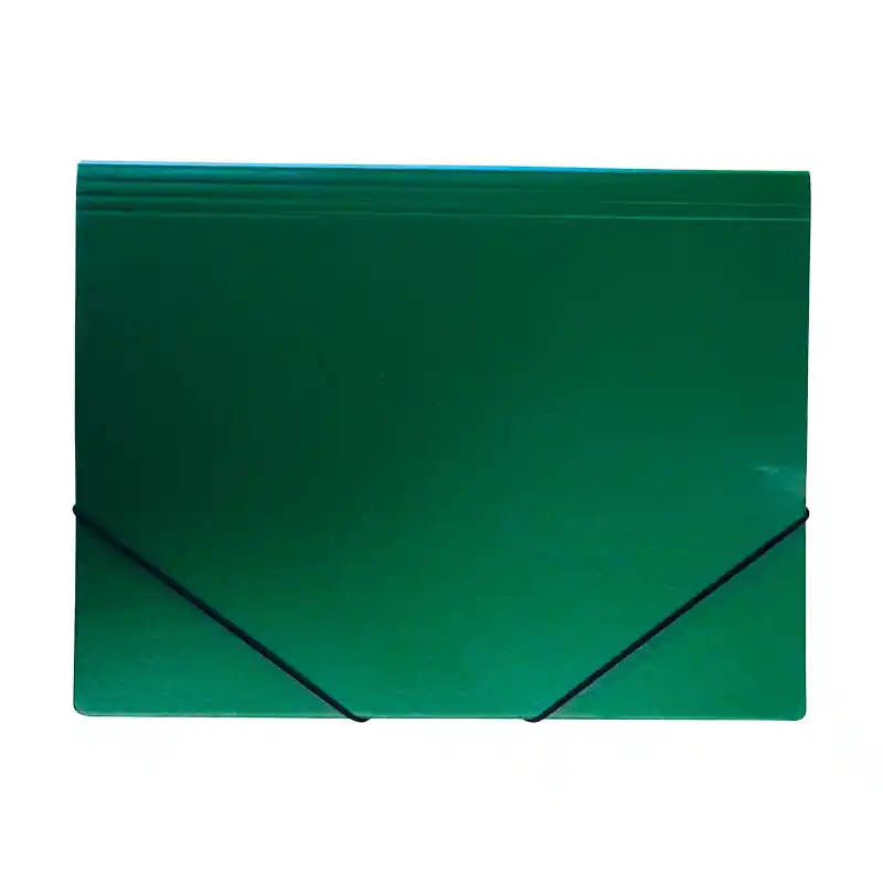 Original CARPETA DE CARTÓN GOFRADO Fº - Verde