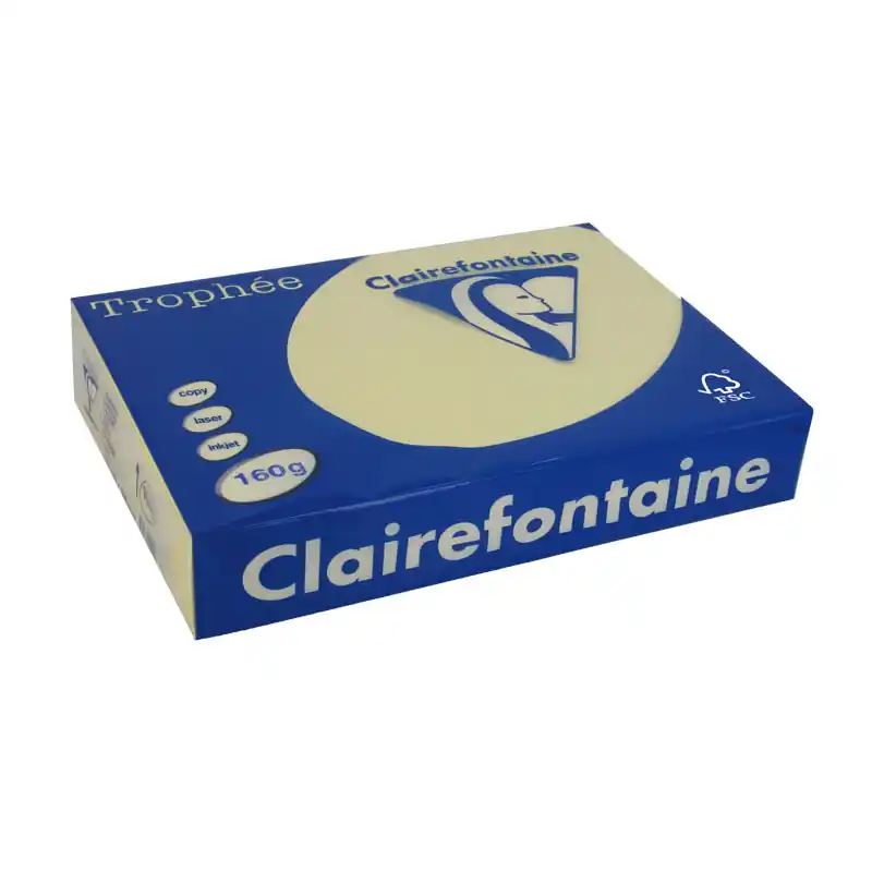 Solo Hoy PAQUETE 250h PAPEL TROPHÉE CLAIREFONTAINE 160gr A4 PASTEL - Tierra siena natural