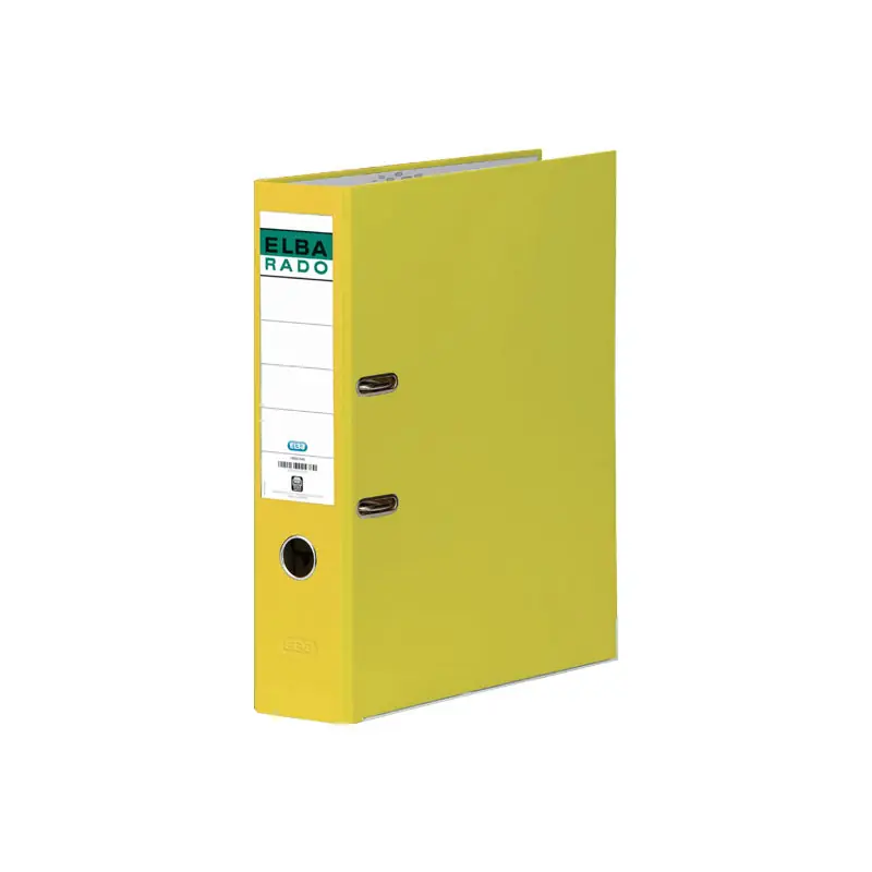 Popular ARCHIVADOR DE PALANCA ELBA RADO CHIC Fº 80mm - Amarillo