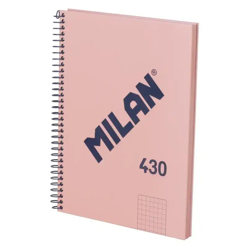 Envío Internacional CUADERNO MILAN 80h A5 "SERIE 1918" CUADRÍCULA - Rosa