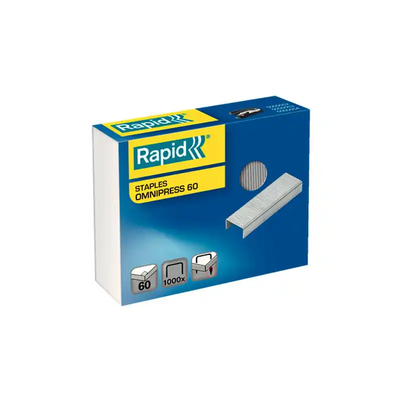 Máxima Calidad CAJA 1000 GRAPAS RAPID OMNIPRESS 60