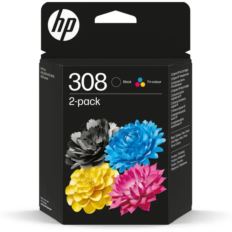 PACK 2 INKJET ORIGINAL HP 308 Máxima Calidad