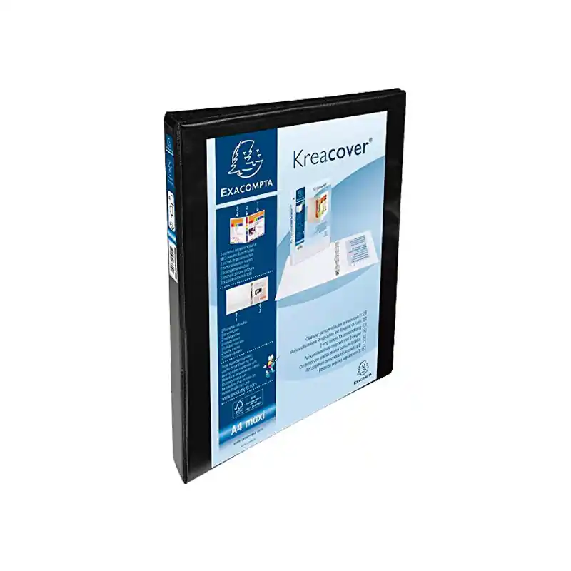 Popular CARPETA EXACOMPTA PERSONALIZABLE KREA COVER 4-16mm - Negro