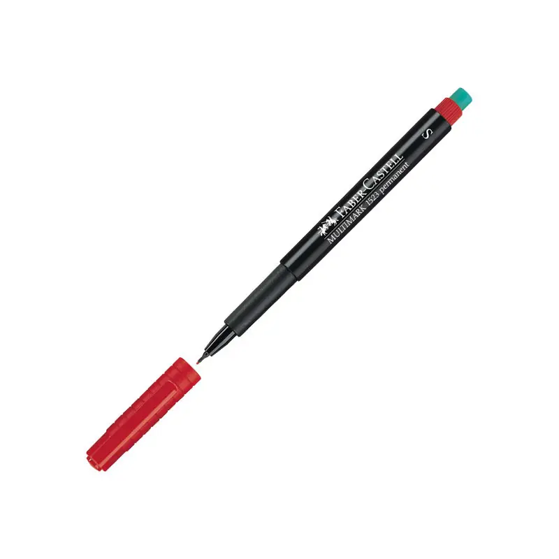 ROTULADOR PERMANENTE FABER CASTELL MULTIMARK 0,4mm - Rojo Barato