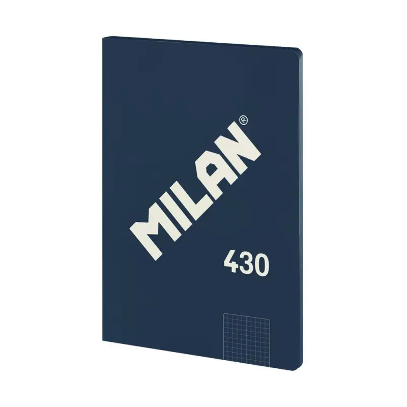 CUADERNO ENCOLADO MILAN 48h A4 "SERIE 1918" CUADRÍCULA - Azul Compra Hoy