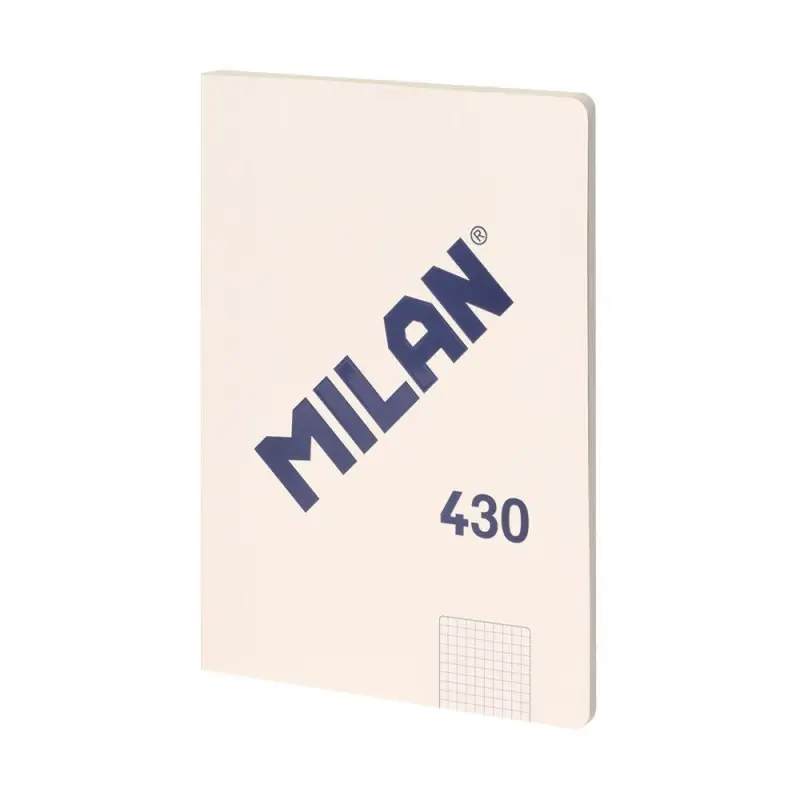 CUADERNO ENCOLADO MILAN 48h A4 "SERIE 1918" CUADRÍCULA - Beige almendra Promoción