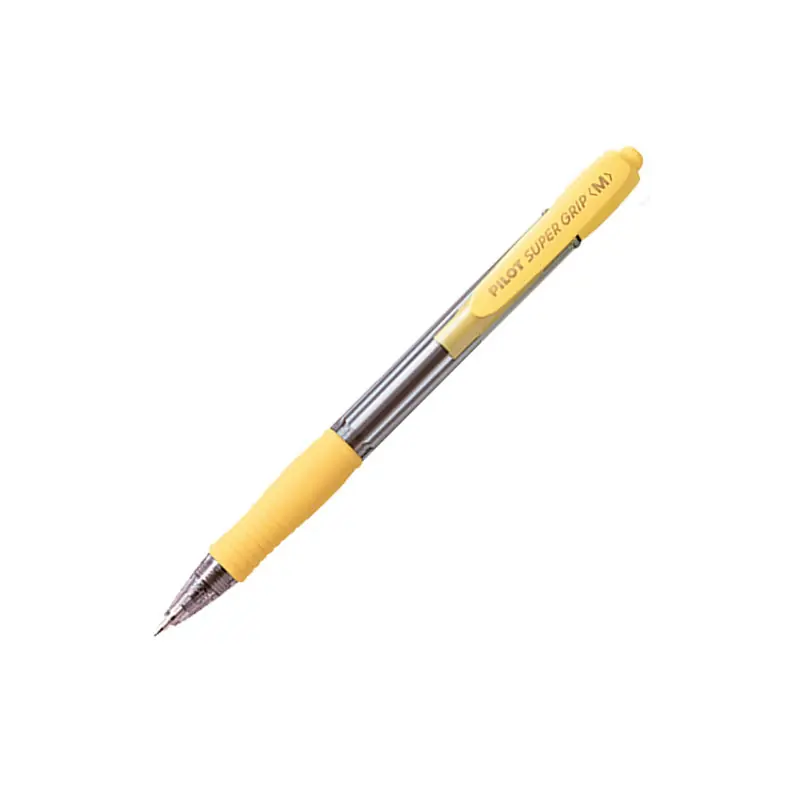 Hecho A Mano BOLÍGRAFO PILOT SUPERGRIP AMARILLO