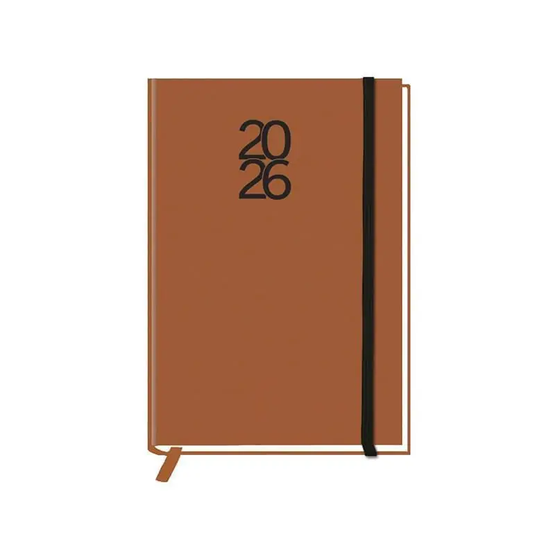 AGENDA 2026 MYRGA "PEÑAFIEL PLUS" DÍA PÁGINA 14,5x21cm CASTELLANO - Marrón claro Más Vendido