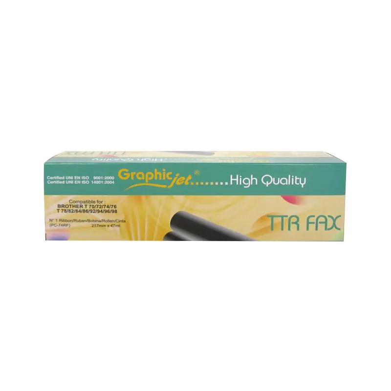 Popular CINTA TRANSFERENCIA GRAPHICJET BROTHER PC74 217x47m