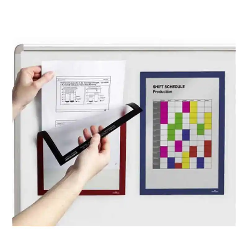 Precio De Fábrica PACK 5 MARCOS DURABLE "DURAFRAME® MAGNETIC" A4 - Plata