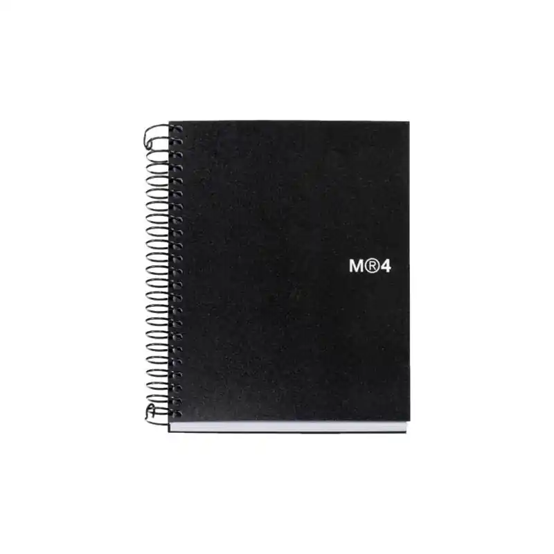 CUADERNO ESPIRAL MIQUEL RIUS NOTEBOOK 4 A7 BASIC - Negro Descuento