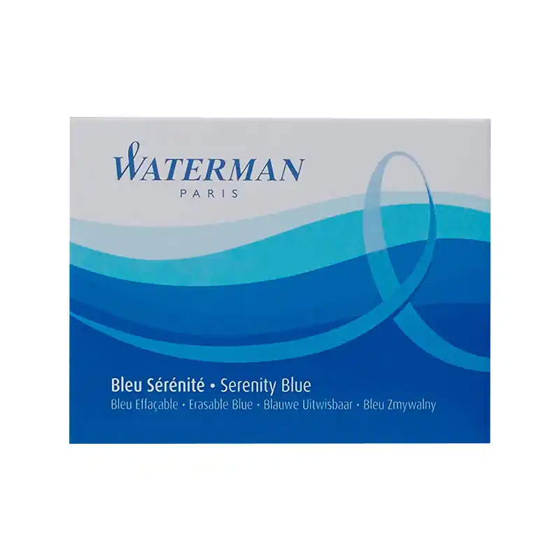 Precio Económico CAJA 6 RECAMBIOS WATERMAN TINTA INTERNACIONAL - Azul Serenity