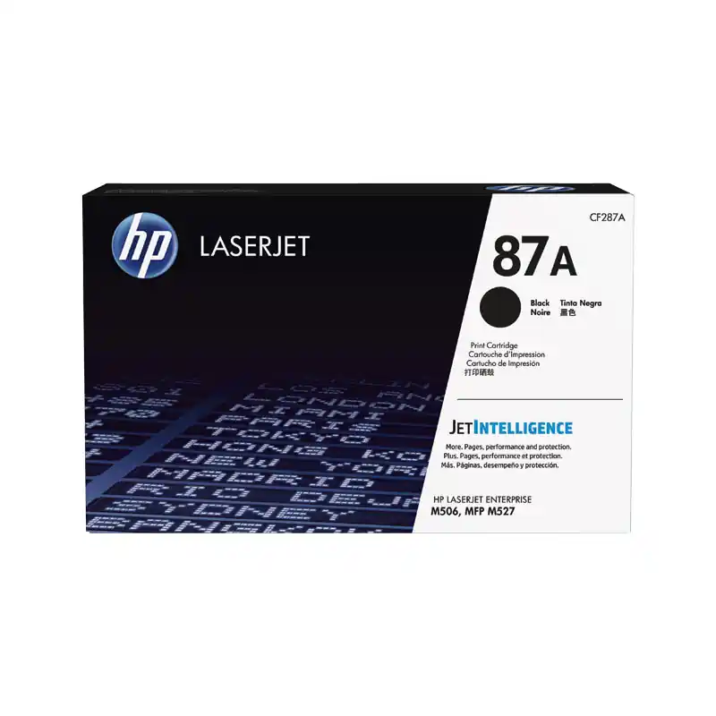 CARTUCHO DE TÓNER ORIGINAL LASERJET HP 87A Imprescindible (Must-Have)