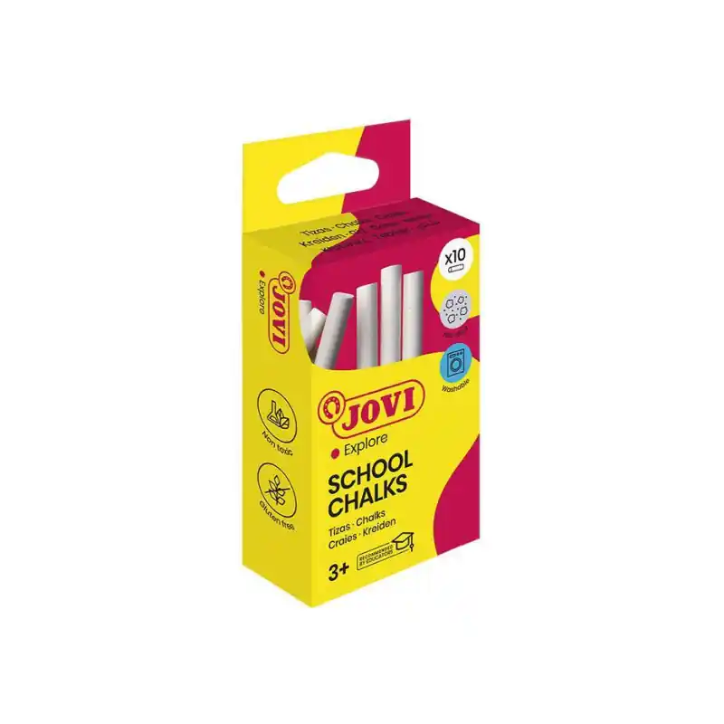 CAJA 10 TIZAS JOVI CLASSCOLOR - Blanco Oferta Especial