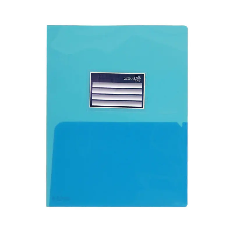 DOSSIER DOBLE OFFICE BOX CON TARJETERO - Azul A Buen Precio