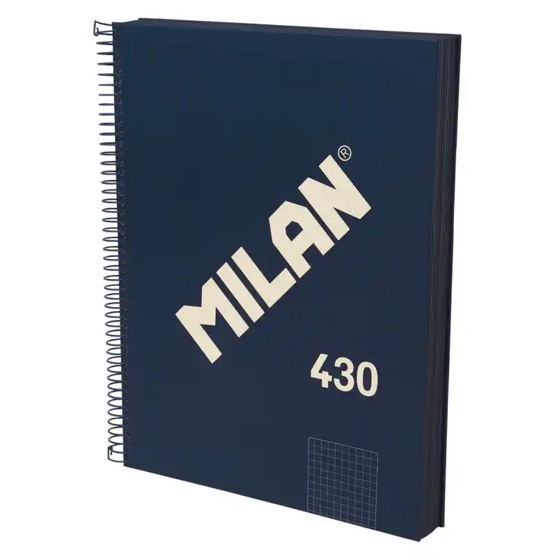 CUADERNO MILAN 120h A4 "SERIE 1918" CUADRÍCULA - Azul Favorito De Clientes