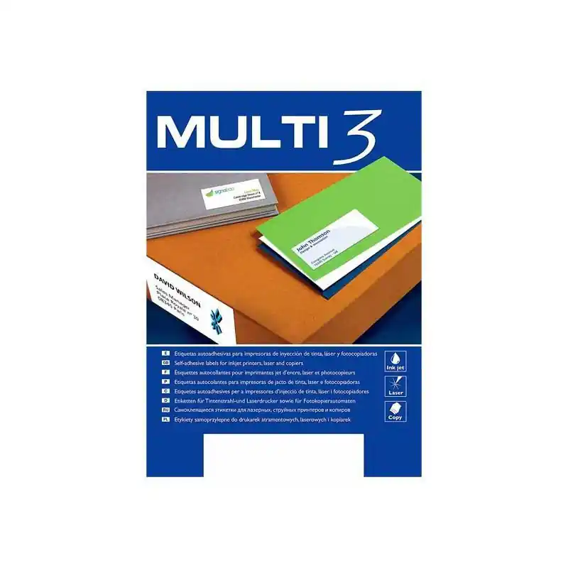 CAJA 100h ETIQUETAS MULTI3 105x29mm Oferta Flash