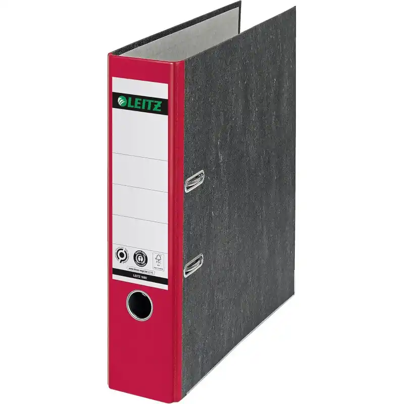 ARCHIVADOR DE PALANCA LEITZ CO2 NEUTRAL A4 80mm - Rojo Gran Oferta