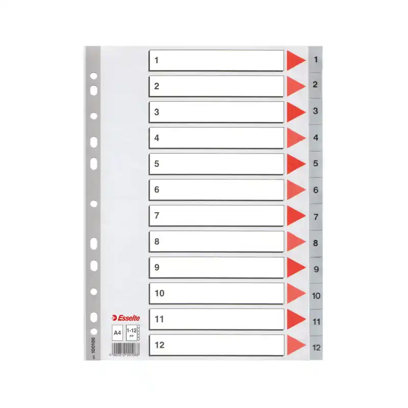 ÍNDICES ESSELTE 1-12 POSICIONES Precio De Fábrica