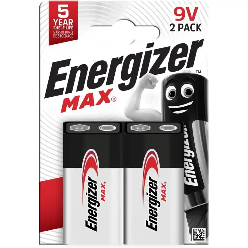 BLÍSTER 2 PILAS ENERGIZER MAX 9V Bestseller