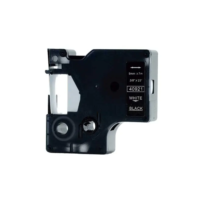 CINTA ROTULAR COMPATIBLE DYMO D1 9 mm x 7m MANUAL - Negro Tendencia