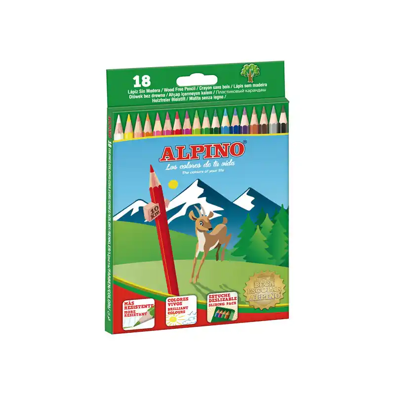 CAJA 18 LÁPICES ALPINO FESTIVAL SURTIDO Garantía Incluida