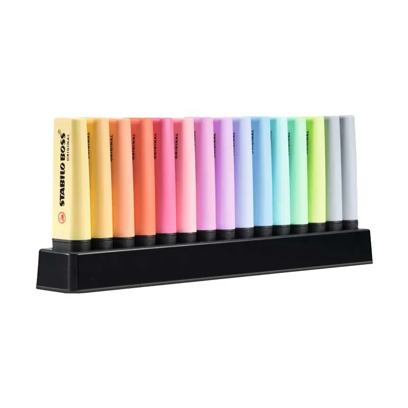 Alta Calidad PEANA 15 MARCADORES FLUORESCENTES STABILO BOSS ORIGINAL PASTEL