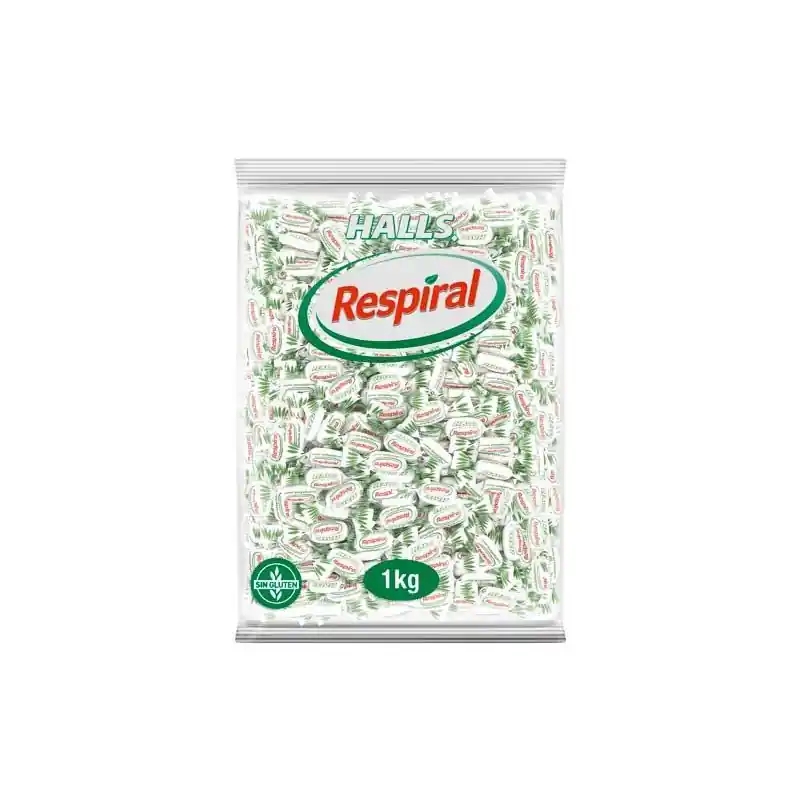 BOLSA CARAMELOS RESPIRAL EUCALIPTUS MENTOL 1Kg Liquidación