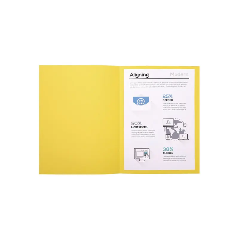 Directo De Fábrica PACK 100 SUBCARPETAS EXACOMPTA FOREVER 220 - Amarillo