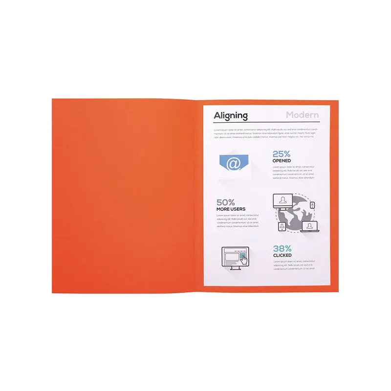 PACK 100 SUBCARPETAS EXACOMPTA FOREVER 220 - Naranja Artesanal