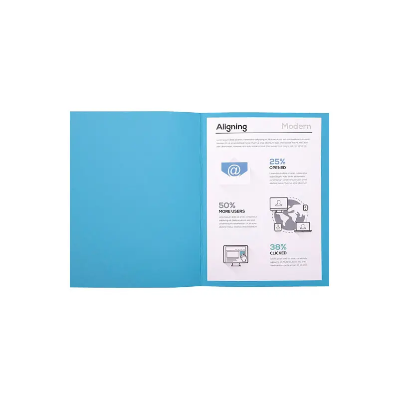 Profesional PACK 100 SUBCARPETAS EXACOMPTA FOREVER 220 - Azul cielo