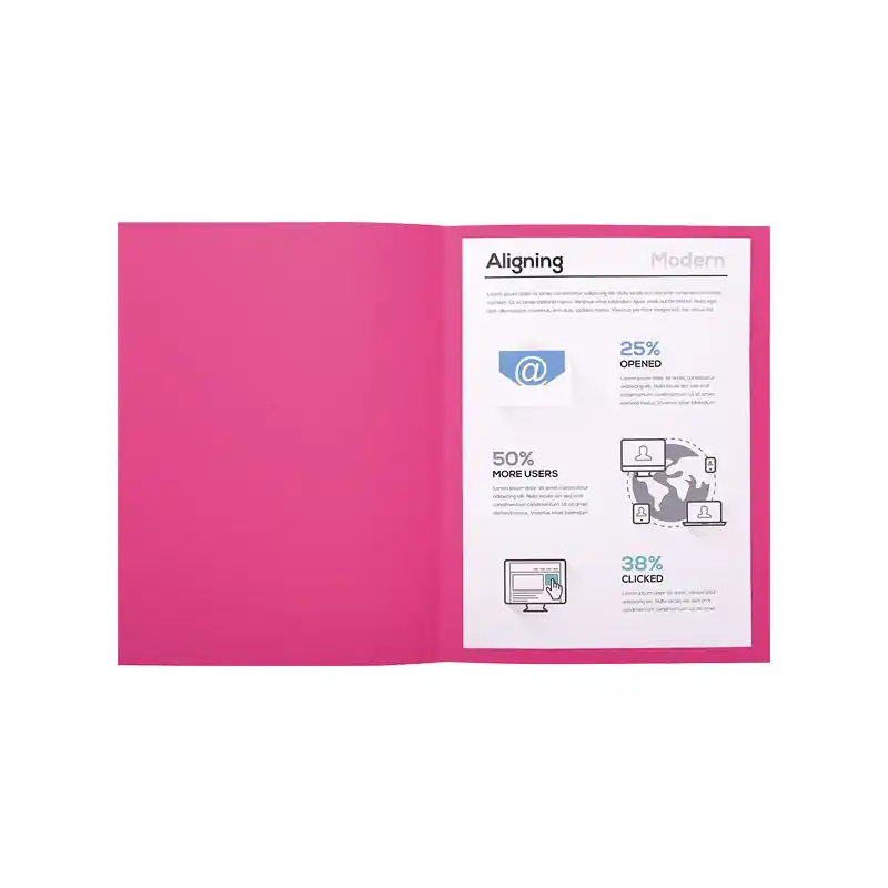 PACK 100 SUBCARPETAS EXACOMPTA FOREVER 220 - Rosa fucsia Garantía De Devolución De Dinero