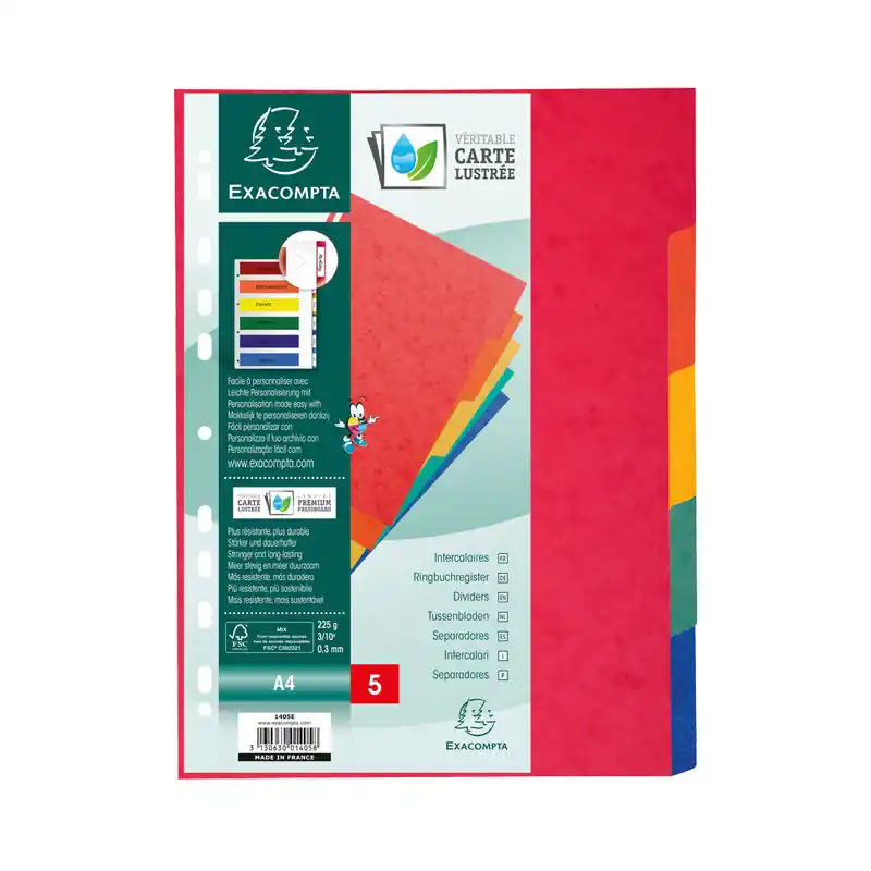 SEPARADORES EXACOMPTA PREMIUM 5 POSICIONES Compra Ahora