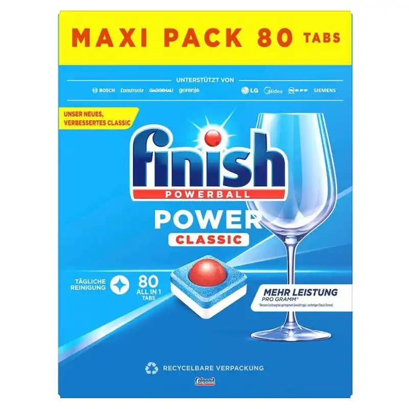 PACK 80 CÁPSULAS FINISH POWER CLASSIC Súper Precio