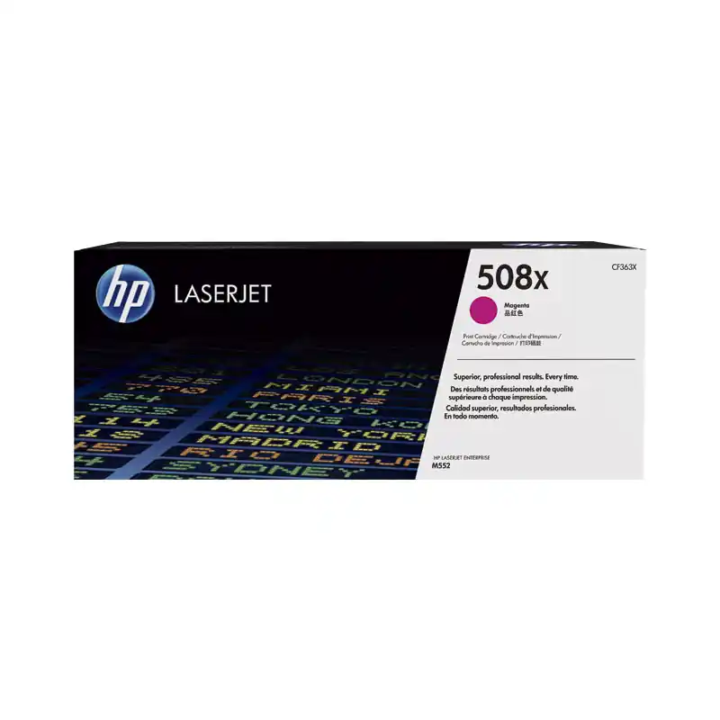 CARTUCHO DE TÓNER ORIGINAL LASERJET HP 508X DE ALTA CAPACIDAD - Magenta Compra Ahora