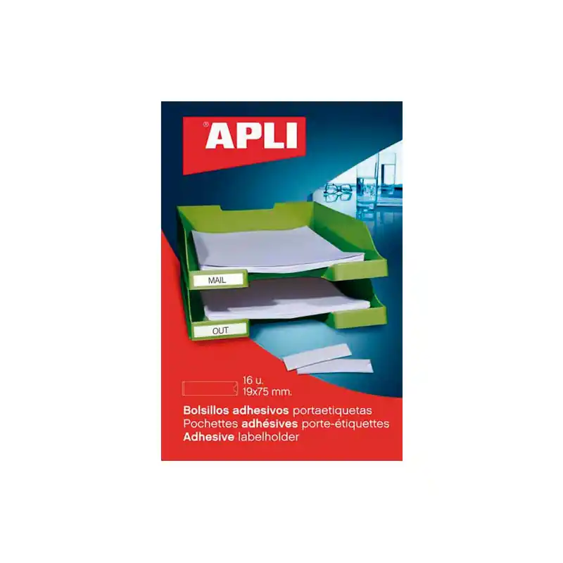 Última Versión PACK 6 BOLSILLOS AUTOADHESIVOS APLI 46x75