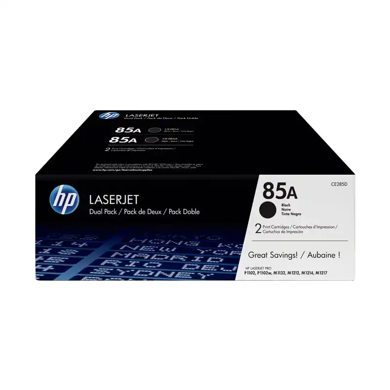 PACK DE AHORRO DE 2 CARTUCHOS DE TÓNER ORIGINAL LASERJET HP 85A Más Vendido