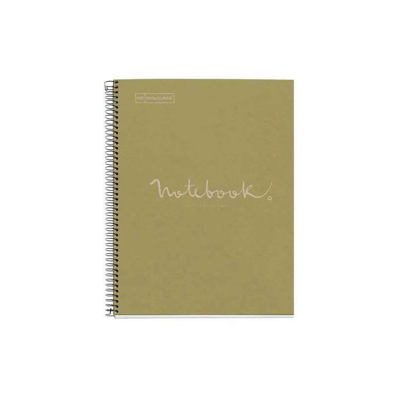 Precio Reducido CUADERNO MIQUEL RIUS NOTEBOOK 1 ESPIRAL "ECO EMOTIONS" 80h A4 5x5 - Verde