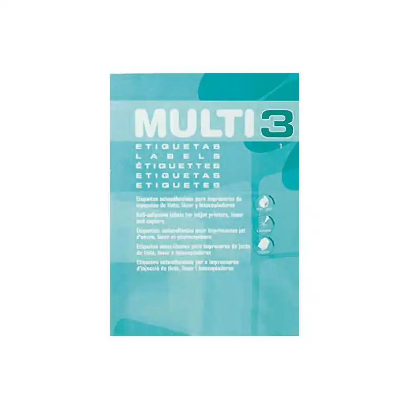 CAJA 500h ETIQUETAS MULTI3 38x21,2mm Artesanal