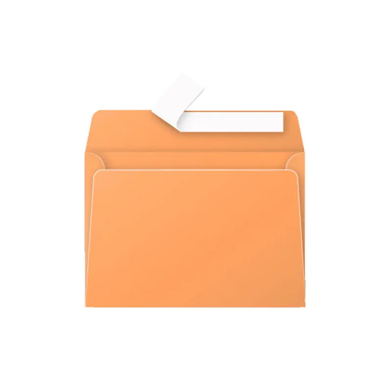 Popular PACK 20 SOBRES CLAIREFONTAINE 114mm x 162mm COLORES - Naranja clementina