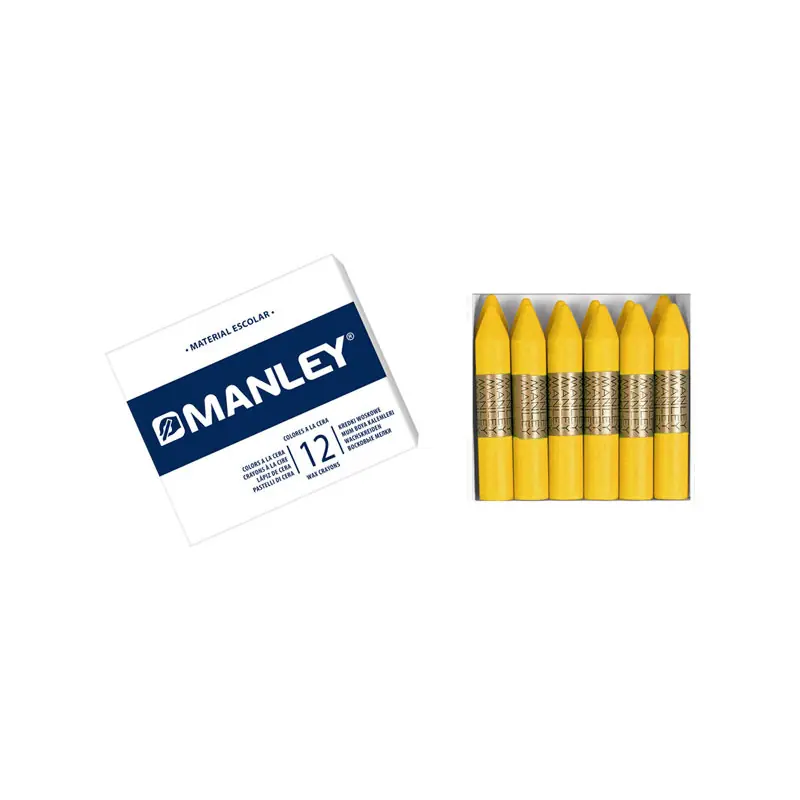 CAJA 12 CERAS MANLEY - Amarillo oscuro Precio Económico