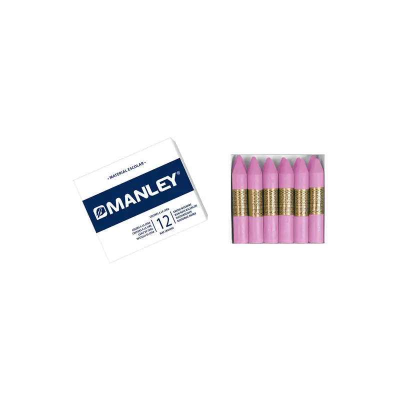 CAJA 12 CERAS MANLEY - Rojo burdeos claro Bestseller