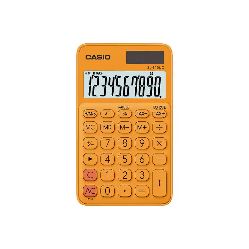 Precio Reducido CALCULADORA DE BOLSILLO CASIO SL-310UC - Naranja