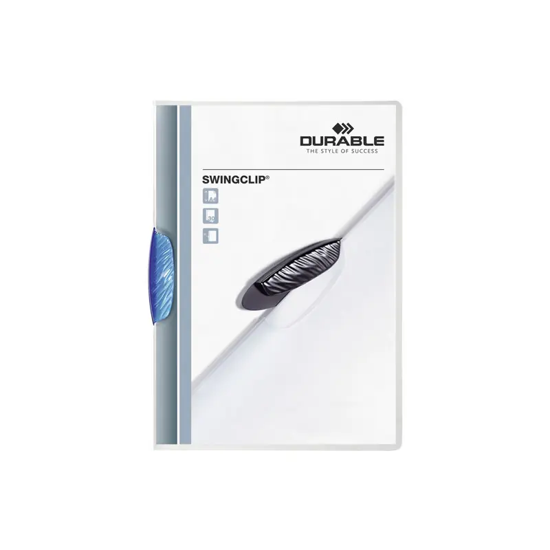 DOSSIER DURABLE SWINGCLIP TRANSLÚCIDO - Azul Promoción