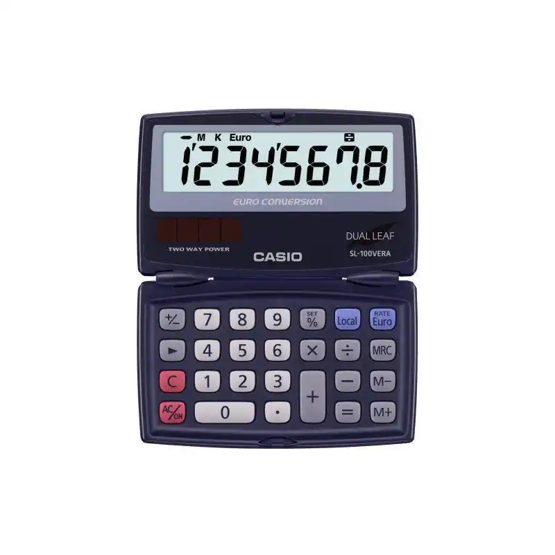 Marca Reconocida CALCULADORA DE BOLSILLO CASIO SL-100 VERA