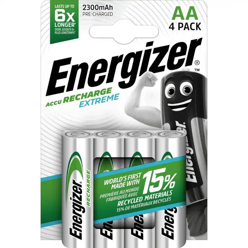 Compra Ahora BLÍSTER 4 PILAS RECARGABLES ENERGIZER EXTREME AA