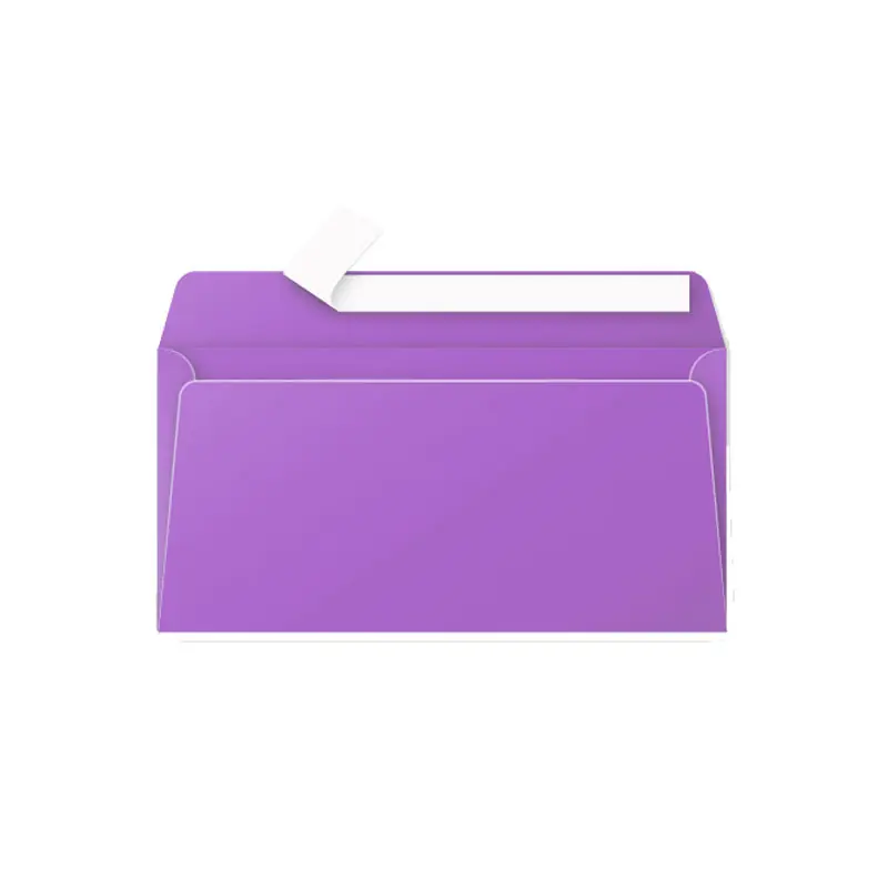 Precio Económico PACK 20 SOBRES CLAIREFONTAINE 110mm x 220mm COLORES - Violeta