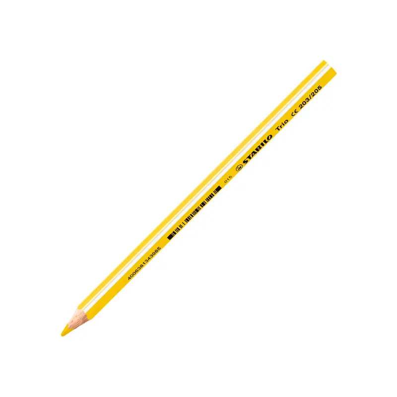 ESTUCHE 12 LÁPICES STABILO TRIO® THICK - Amarillo Barato